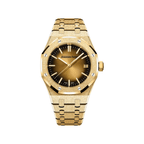 Audemars Piguet Royal Oak 15550BA.GG.1356BA.01 Frosted Yellow Gold Smoked Yellow Dial